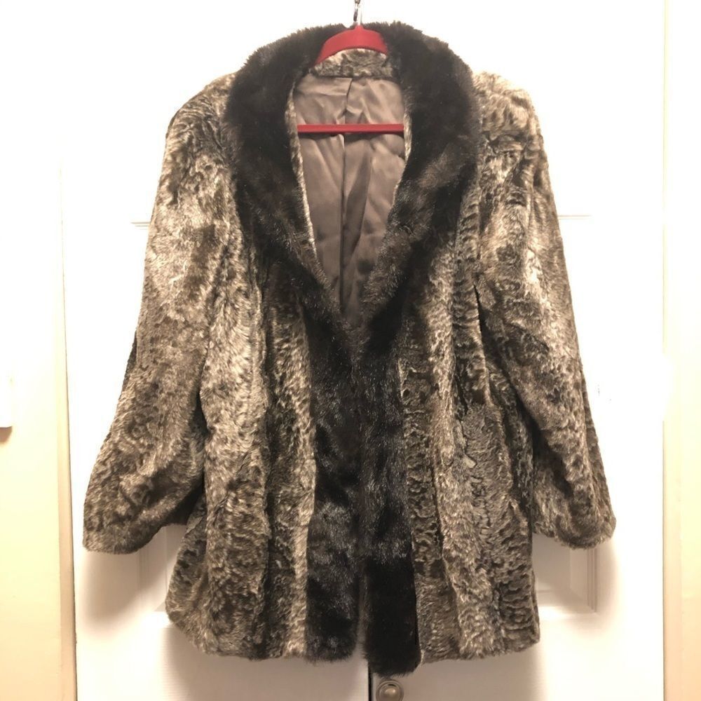 Vintage Faux Fur Winter Coat